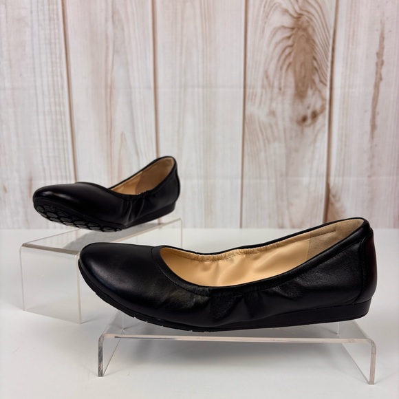 Cole Haan Ballet Flats Shoes For Crews Slip Oil Resistant Ballerina Black Sz 6.5 - Picture 1 of 13